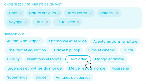 Four random themes with images